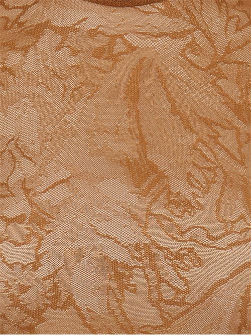 Floral bodysuit DAVID KOMA | PF25DK93BSBROWN